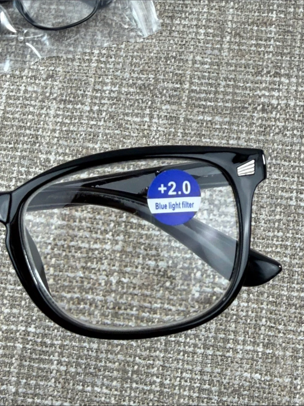 Classic Black Reading Glasses - +2.0 Strength